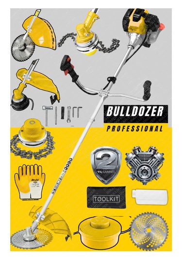 Bulldozer PRO5200 Benzinli Motorlu Tırpan Çim Biçme Makinesi