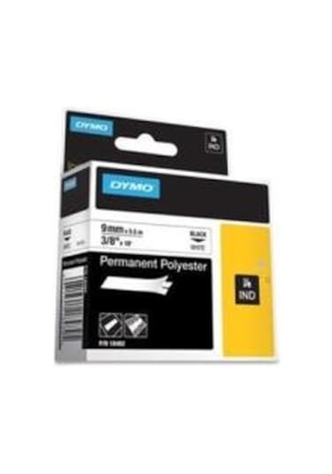 Dymo Rhinopro Sabitpolyster Şerit 9 Mmx5.5 M Beyaz/siyah 18482