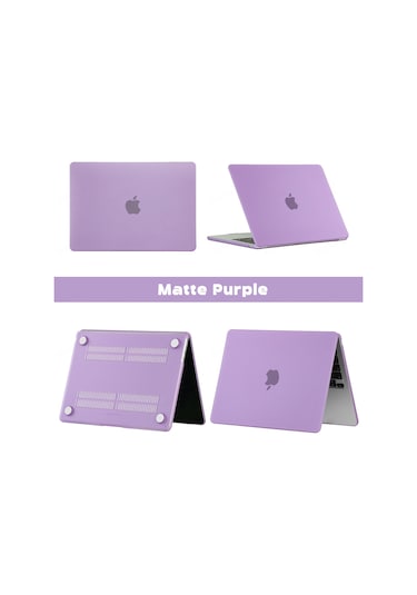 13 Kılıf, Dizüstü Bilgisayar Aksesuarları, M1 M2 2025 M4 Air 15, Macbook Uyumlu Pro 14 Kılıf, M3 2023 Pro 16 Kılıf Mat Mor A2338 A2289 A2251, Diğer