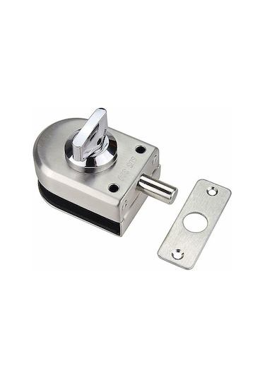 Kapı Kilidi Hırsızlığa Karşı Cam Kapı Güvenliği 10-12mm Paslanmaz Çelik Mandal Açma/kapatma Ev Otel Ofis Banyo Kullanımı, 80 56mm