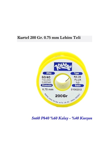 Kurtel 200 Gr. 0.75 mm Lehim Teli