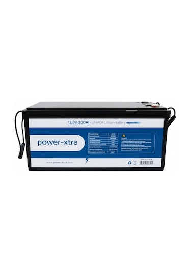 Power-xtra 12.8v 200ah Lifepo4 Lityum Akü - Ekranlı