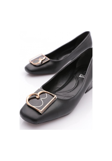 Dgn 4874 Kadin Tokali Topuklu Ayakkabi Siyah