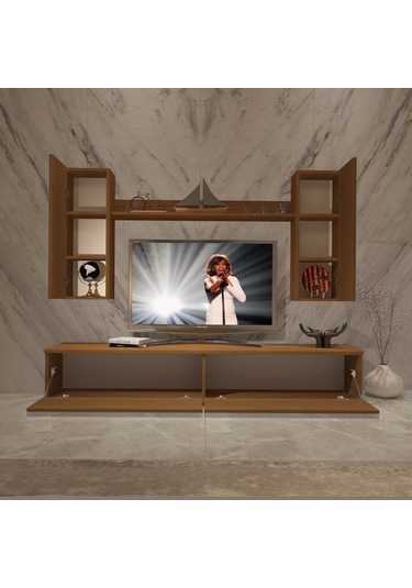 Decoraktiv Eko 7 Slm Std Tv Ünitesi Tv Sehpası Ceviz