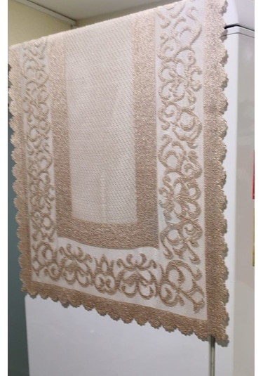 Raşel Örme Buzdolabı Örtüsü 55 160 Cm Capiçino Cappuccino