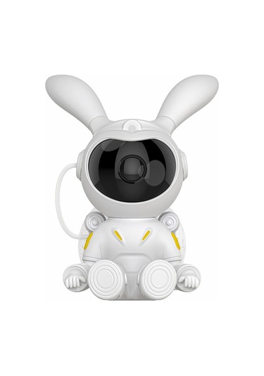 Cbtx 3w Başucu Usb Gece Lambası Ay Tavşan Lazer Atmosfer Projeksiyon Lambası