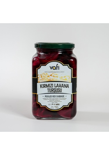 Vafi Turşu Serisi Kırmızı Lahana Turşusu 1000cc-500gr-8479