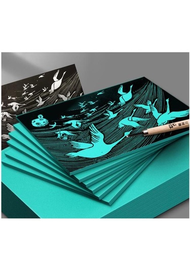 Mühürcüm Gravür Oyma Sanatı İçin Kauçuk Yumuşak Yeşil Levha Baskı Ofset