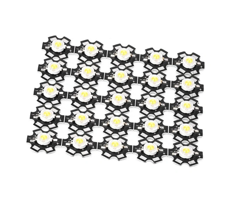 Fortunelane 25 Adet 3w Beyaz Led Işık Pimi, Yüksek Parlaklık, Alüminyum Taban, Trafik Aydınlatması Diğer