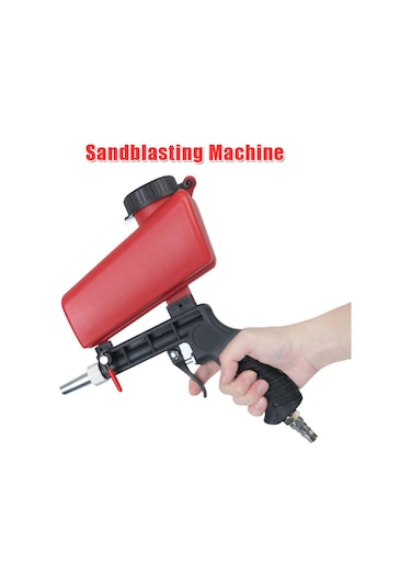 Kumlama Tabancası Ayarlanabilir Kumlama Makinesi El Pnömatik Patlatma Tabancası Seti Y Tabancası 90psi Havalı El Aletleri 56531054