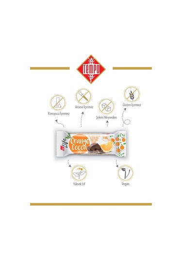 Kakaolu Portakallı Bar 30 G X 12 Adet