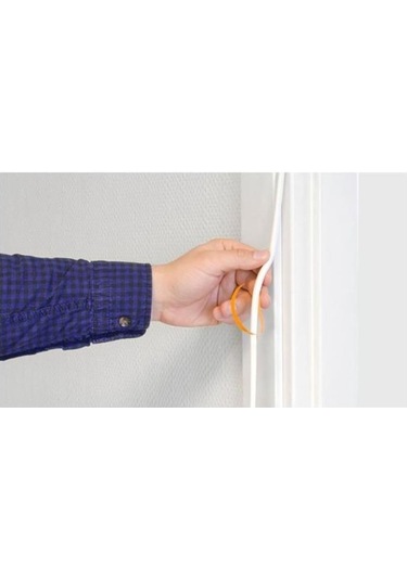 Beyaz Pencere Yalıtım Süngeri Fitili 10 Metre Yapışkanlı Pimapen Kapı Fitili Cam Bandı Sızdırmazlık Fitili 10 M