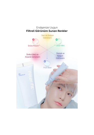 Peripera Filter Fit Milk Tone Up SPF30 002 Pure Blue