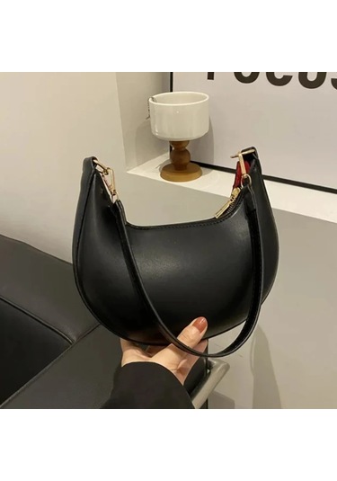 Yeni Moda High-end Ay Şeklinde Beyzbol Çantası Gösteren Lüks Kadın Tek Omuz Khaki 21x5x12.5cm Haki