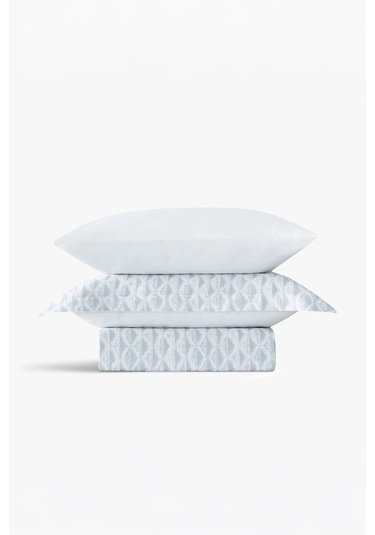 Green Black Tria Mint Tek Kişilik %100 Pamuk Saten 210 Tc Nevresim Takımı Mint