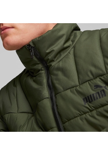 Puma Ess+ Padded Jacket Erkek Mont-27508-Yeşil