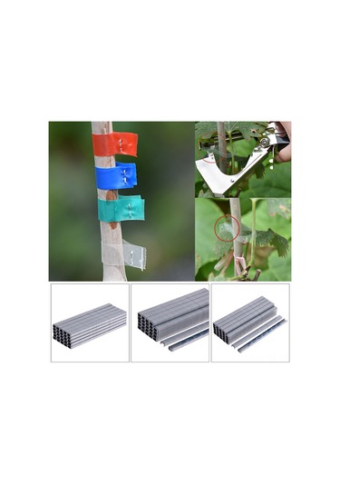 Symbee Bahçe Bitkileri Bağlama İçin Metal Çivi Takımı - 10000 Adet Gümüş Rengi 604c Tipi Bağlama Makinesi Uç Parçası