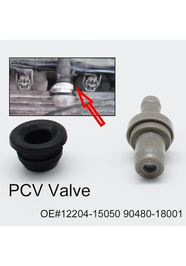 Fastbuy 2 Adet Araba Motoru Pcv Havalandırma Vanası Grommet Contası 12204-15050 90480-18001 Toyota Corolla 1993-1997 1.6l 1.8