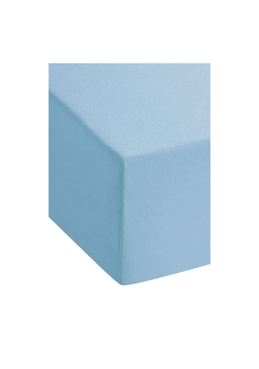 2 Adet Düz Pamuklu Tek Kişilik 120 X 200 Cm Lastikli Penye Çarşaf-antrasit-mavi