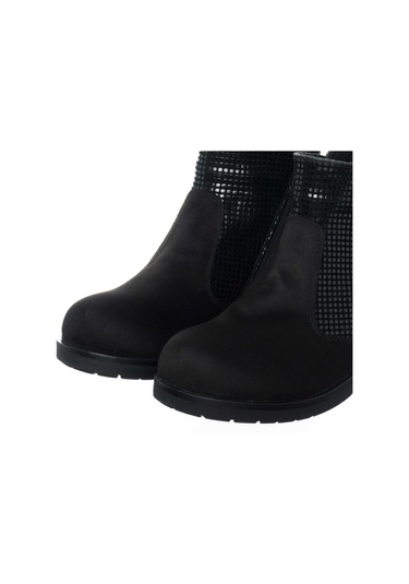 41-42-43-44 Numara K505-1 Siyah Süet Büyük Numara Kadın Botları Siyah Suet