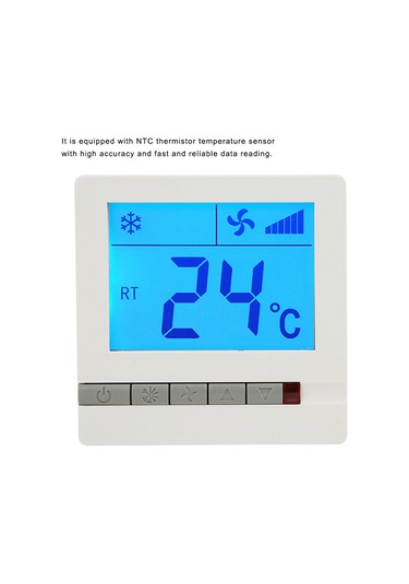 Ximistore9 Fan Koili Kontrol Cihazı - Lcd Ekranlı Sıcaklık Regülatörü, Kompresör Koruma, Otomatik Rüzgar Hızı