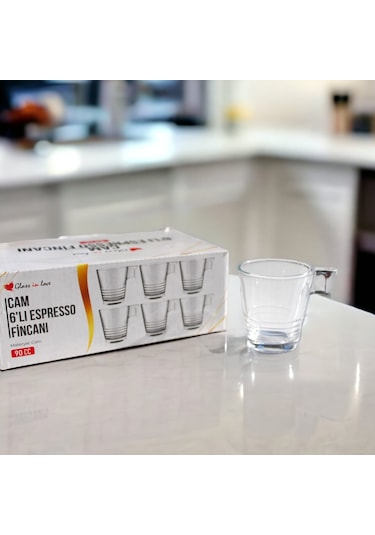 Glass In Love Espresso Fincanı 6lı 90cc 3m30000-1