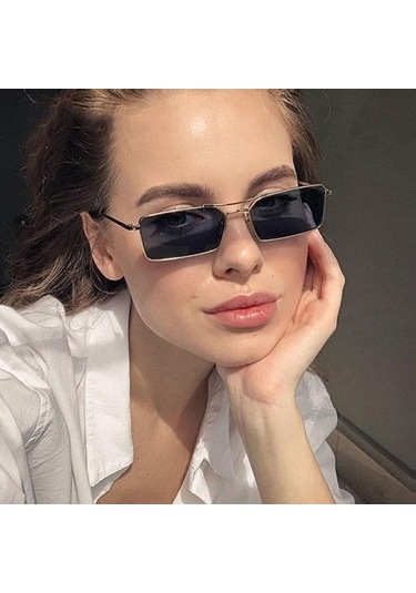 Dig1 Ince Metal Çerçeve Son Moda Kadın Güneş Gözlüğü