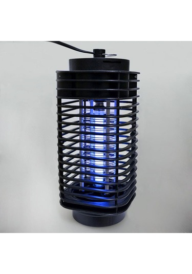 Vkemall Sessiz Led Mor Işıklı Ev Ve Dış Mekan Kovucu - 110v-220v Küçük Avrupa Standartı Siyah Pvc Elektrikli Atıcı