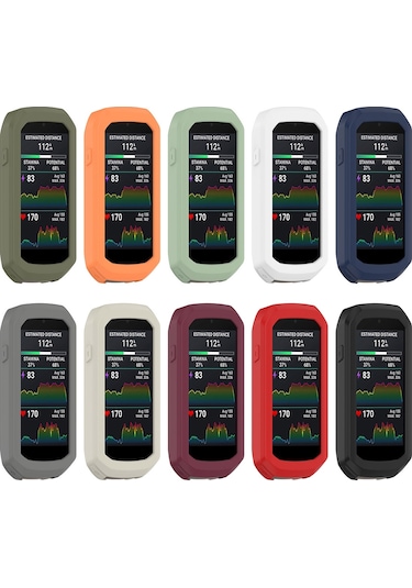 Garmin Edge 1050 Yarım Paket Kronometre Silikon Koruyucu Kılıf İçin Siyah