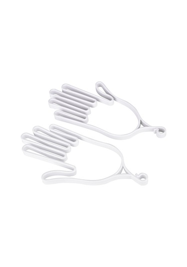 Geeksen Golf Eldiven Tutucu Abs Malzeme Eldiven Şekli Koruyucu Ve Kurutucu Aksesuar Beyaz, 2 Adet Beyaz