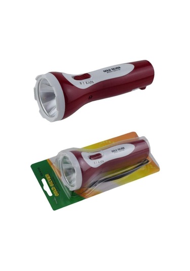 Gold Silver Gs-4135 Şarjlı El Feneri Siyah