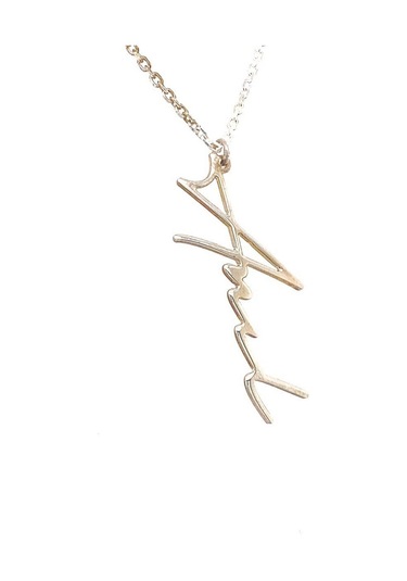 Zümrüt Sarraf 14 Ayar Altın Isimli Yazılı Bayan Kolye