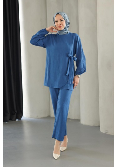 Bağlama Detaylı Takım İndigo I Ndigo