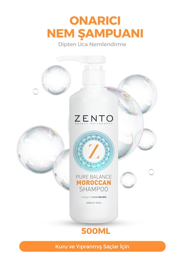 Zento Moroccan Onarıcı Nem Veren Saç Bakım Şampuan 500 Ml