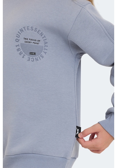 Slazenger Lone Çocuk Taş Gri Sweatshirt Taş Gri