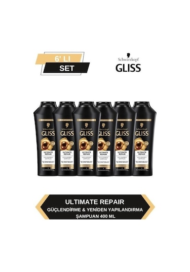 Gliss Ultimate Repair Şampuan 400ml X 6'lı Set set-hnkl-5101-6004