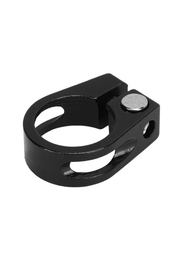 Ximistore9 2 Adet Alüminyum Bisiklet Oturma Tüp Klembi - 25.4mm Delikli Vidalı Tasarım - Hafif Ve Dayanıklı - Sıkıcı Ve Kaykay Bisikletleri İçin Siyah Siyah