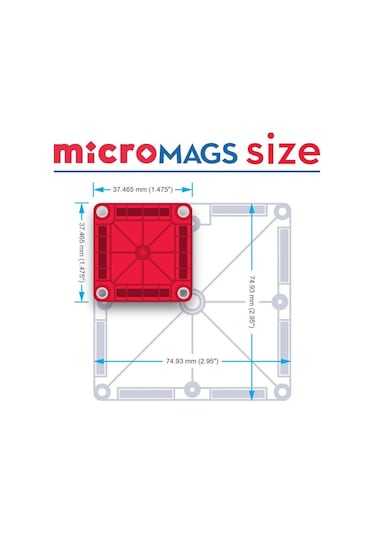 Magna-tiles Micromags - 70 Parça