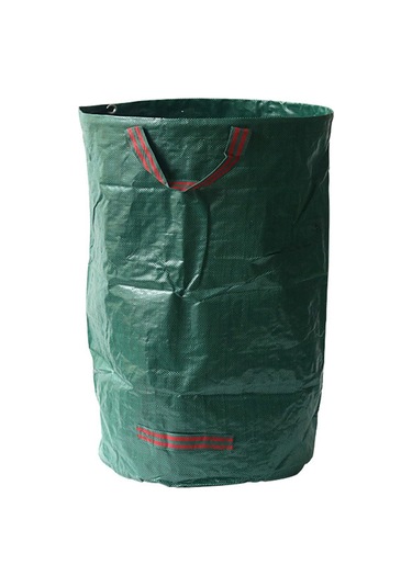 Dianziye 300l Yeşil Çöp Torbası Bahçe Yaprak Toplayıcı İki Kollü Yeniden Kullanılabilir Suya Dayanıklı