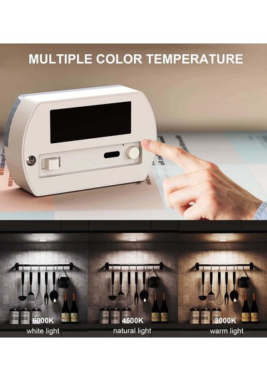 Hareket Sensörü Işık Dimmable, Kablosuz Şarj Edilebilir Mini Led Gece Işık Ayarlanabilir Aydınlatma Renk Renkli Işık