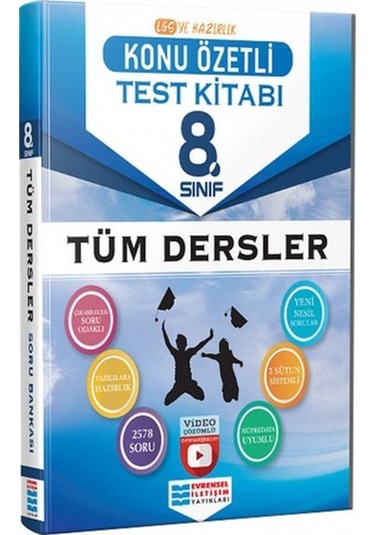 8.Sınıf LGS Tüm Dersler Konu Özetli Soru Bankası- Evrensel İletişim Yayınları