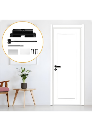 Otomatik Kapı Kapatıcı Ayarlanabilir Ağır Hizmet Tipi Yaylı Kapı Siyah