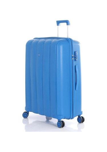 Mçs 3lü Set Kırılmaz Silikon Seyahat Valizi Bavulu V305 Saks Mavi Saks Mavi