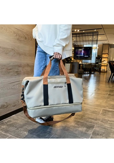 Seyahat Çantası Büyük Kapasiteli Biniş Çantası Islak Ve Kuru Ayrılmış Ayakkabı Çantası Fuşya