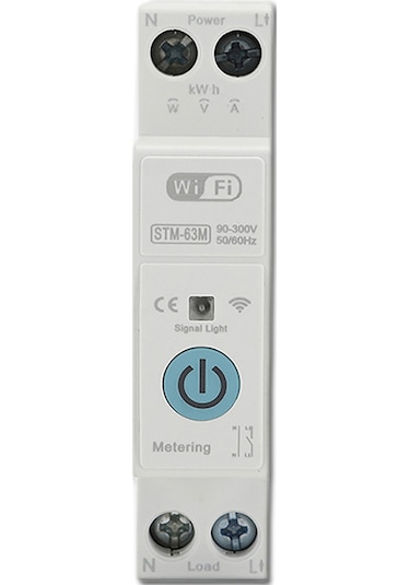 Maiyame Stm-63m 63a Akıllı Sigorta, Tuya Wifi İle Uzaktan Kontrol, Zamanlama Ve Enerji Ölçüm Özellikli, 90-360v Tuya Wifi