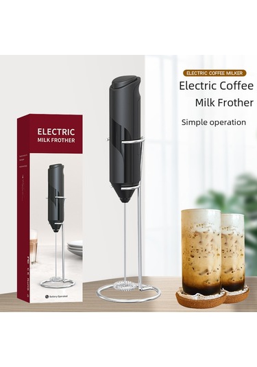 Yifomall Pilli Elektrikli Çırpıcı: Paslanmaz Çelik Vana, Kahve Köpükü Ve Krema Hazırlama, Standlı, Renkli Kutuda Ev Ve Pastane Kullanıma Uygun Diğer