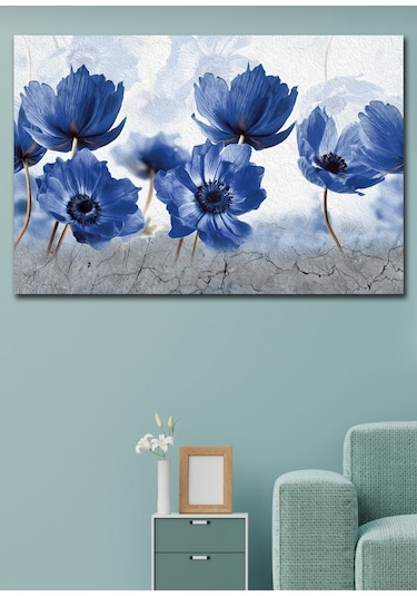 Çiçek Temalı Dekoratif Duvar Tablosu (545769992)