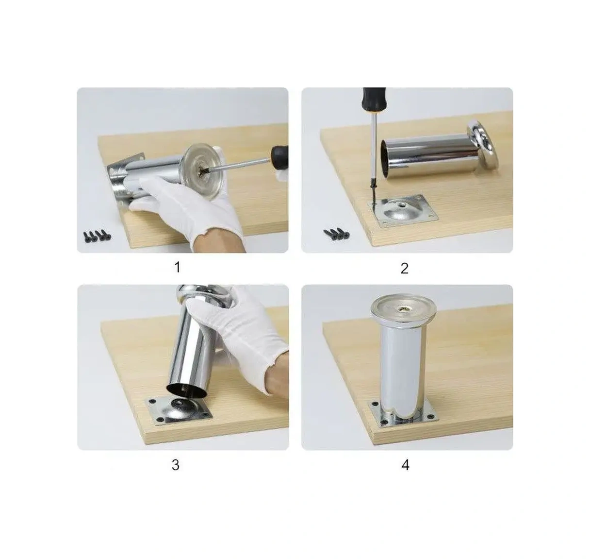 Furniko Metal Mobilya Ayakları 12 Cm 162974740 Krom