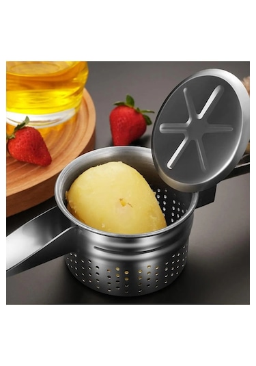 Paslanmaz Çelik Patates Ezici Büyük Hazneli Patates Ezeceği Meyve