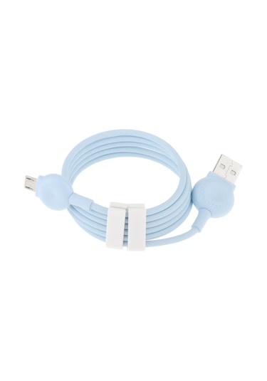 Suntek Mikro USB 1 M Type C Hızlı Şarj Kablosu Mavi